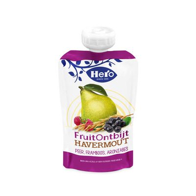 Hero Fruitontbijt havermout peer & framboos