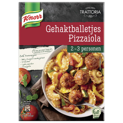 Knorr Trattoria gehaktballetjes alla pizzaiola