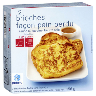 Picard Wentelteefjes met gezouten karamelsaus