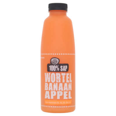 Fruity King 100% sap wortel-banaan-appel