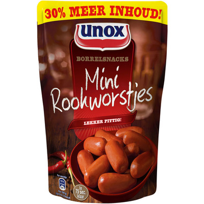 Unox Mini-rookworstjes pittig
