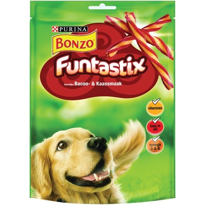 Bonzo hondensnack funtastix met bacon en kaassmaak