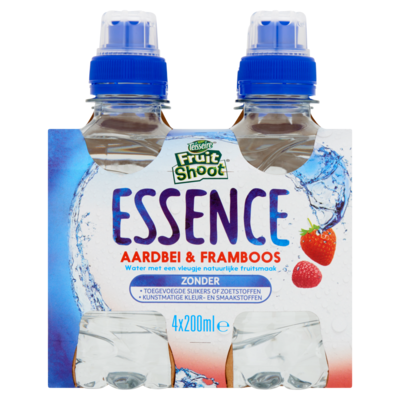 Teisseire Fruitshoot essence aardbei framboos 4 x 200ml