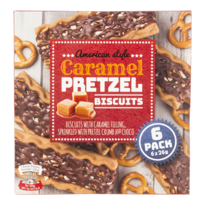 Nora American Caramel Pretzel biscuits