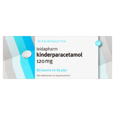Leidapharm Kinderparacetamol 120 mg 10 Kauwtabletten