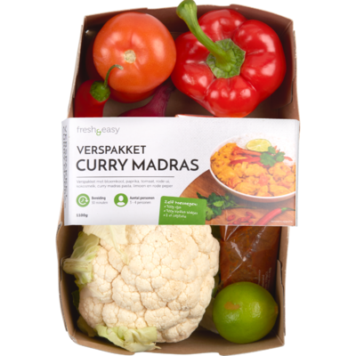 Fresh & easy Verspakket curry madras per schaal