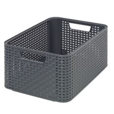 aanbieding wasmand great curver style m storage basket rattan grey with aanbieding wasmand great curver style m storage basket rattan grey with