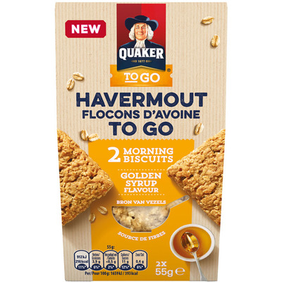 Quaker Havermout to go golden syrup