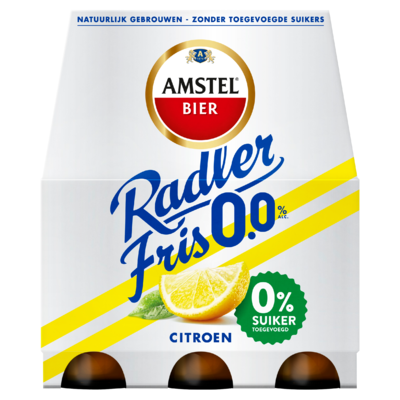 Amstel Radler Fris 0.0 Bier Fles 6 x 30 cl