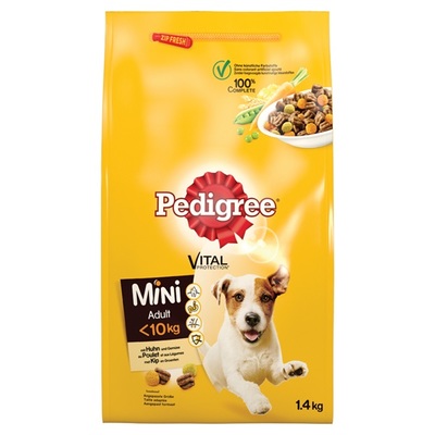 Pedigree vital protection hondenvoer mini brokken met kip en groenten