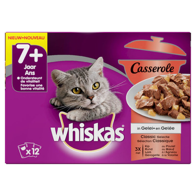 Whiskas 7+ vlees & gevogelte gelei