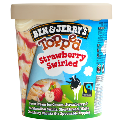 Ben & Jerry's Toped strawberry swirl