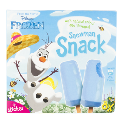 Disney Frozen snowman snack 8 stuks