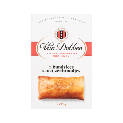 Van Dobben Rundvlees Saucijzenbroodjes