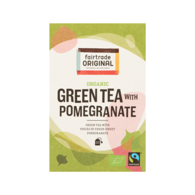 Fairtrade Original Organic Green Tea with Pomegranate 20 Zakjes