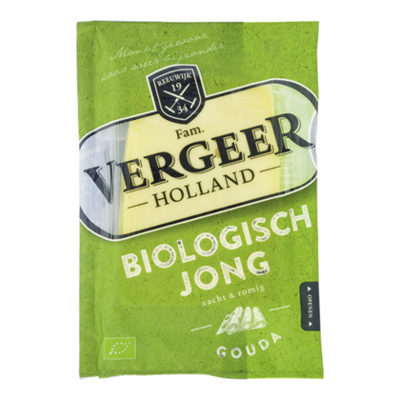 Vergeer Gouda biologisch jong 50+ plakken