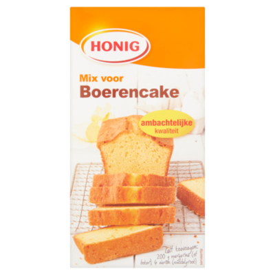 Honig Mix voor volle boerencake
