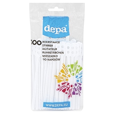 Depa roerstaafjes plastic wit