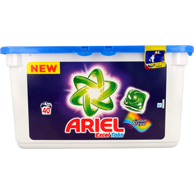 Ariel Colour & Style Excel tabs 40 wasbeurten