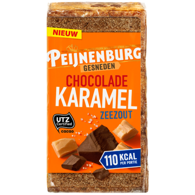 Peijnenburg Ontbijtkoek gesneden karamel zeezout