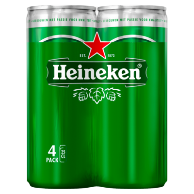 Heineken Bier 4x25cl