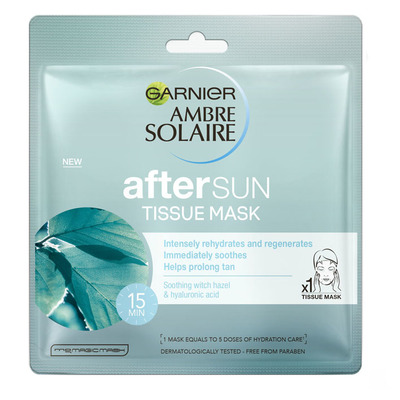 Ambre Solaire Tissue mask intern after sun
