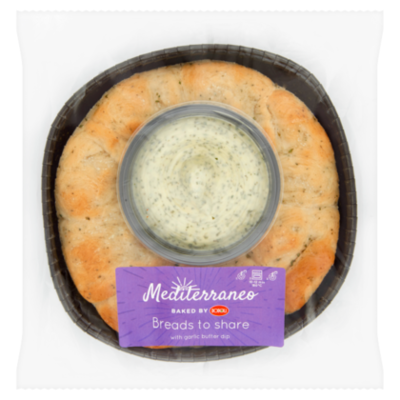 Mediterraneo Broodkrans met kruidenboter dip