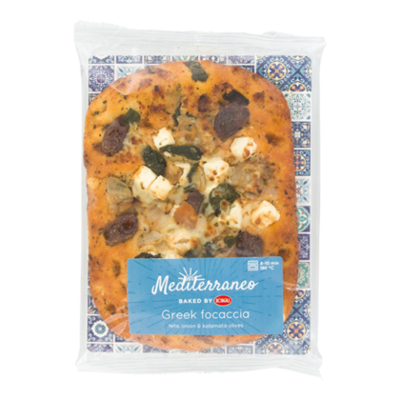 Mediterraneo Griekse focaccia