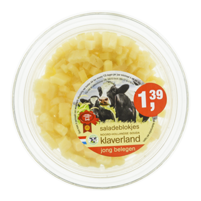 Huismerk Klaverland Salade kaasblokjes 48+