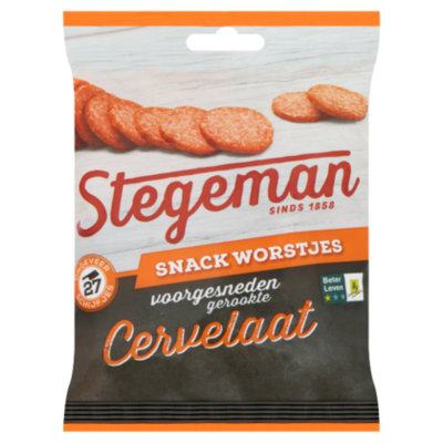 Stegeman Fijne cervelaat voorgesneden