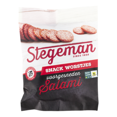 Stegeman Mild gekruide salami voorgesneden
