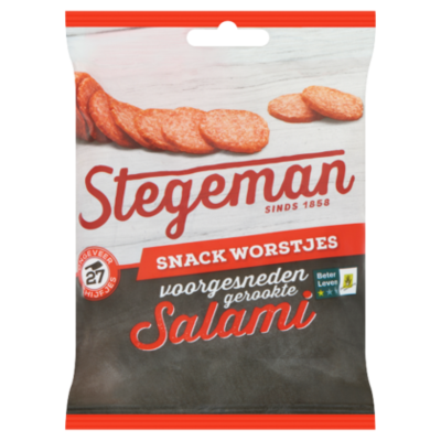 Stegeman Mild gekruide salami voorgesneden