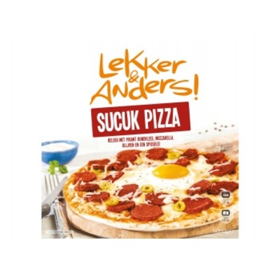 Lekker & Anders Sucuk pizza