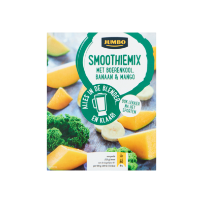 Huismerk Smoothiemix met Boerenkool, Banaan & Mango