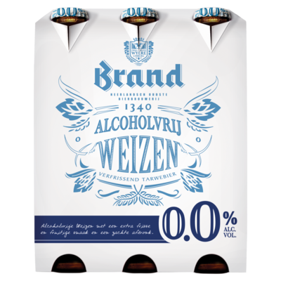 Brand Weizen 0.0 Flessen 6 x 30 cl