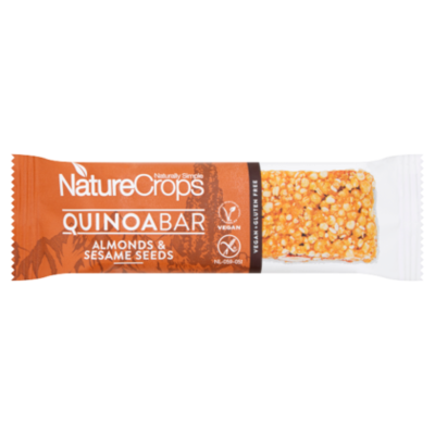 NatureCrops Quinoa bar almonds & sesame seeds