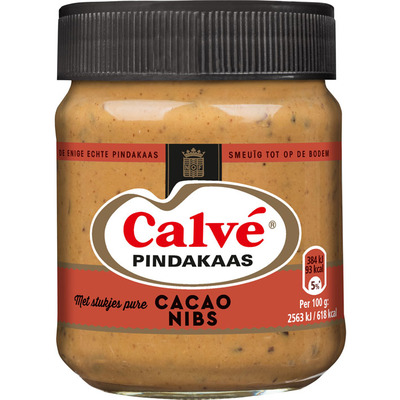 Calvé Pindakaas cacaonibs
