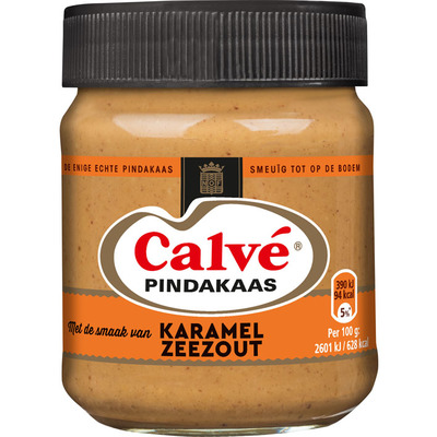 Calvé Pindakaas caramel-zeezout