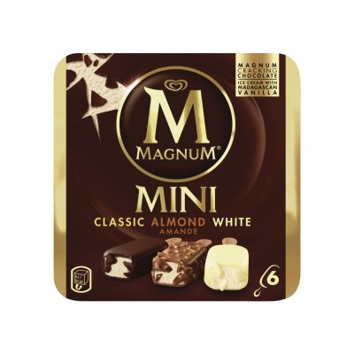 Magnum IJs mini classic, almond en white