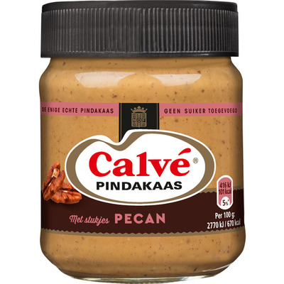 Calvé Pindakaas stukjes pecan