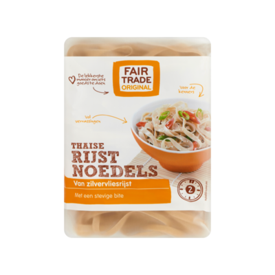 Fair Trade Original Rijstnoedels van Zilvervlies Rijst