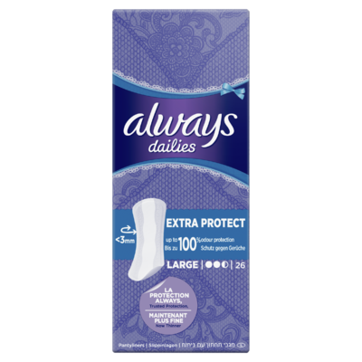 Always Dailies Extra Protect Large Inlegkruisjes x26