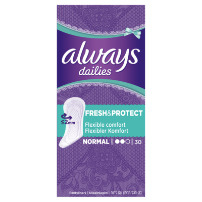 Always Dailies Fresh & Protect Normal Inlegkruisjes x30