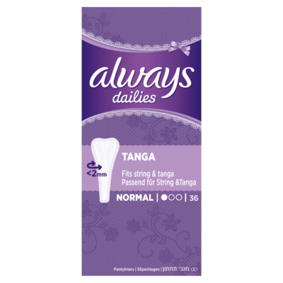 Always Dailies Tanga Inlegkruisjes x36