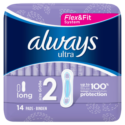 Always Ultra Long (Maat 2) Maandverband x14