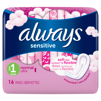 Always Ultra Sensitive Normal (Maat 1) Maandverband 16 Stuks