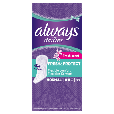 Always Dailies Fresh & Protect Normal Fresh Inlegkruisjes x30