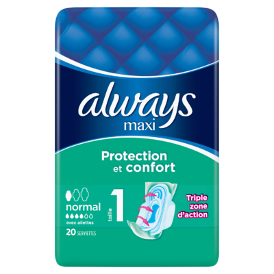 Always Maxi Normal (Maat 1) Maandverband Vleugels 20 stuks