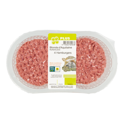 Huismerk Blonde d'Aquitaine Hamburgers 4 stuks