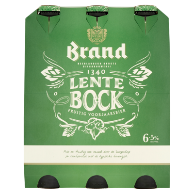 Brand Lentebock Bier Flessen 6 x 30 cl